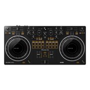 Pioneer DDJ-REV1 Scratch-Style 2-Channel DJ Controller for Serato DJ Lite - Black Bundle with Laptop Stand, Headphones and, Austin Bazaar Polishing Cloth