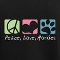 thumbnail image 3 of CafePress - Peace, Love, Morkies Women's Dark Pajamas - Women's Short Sleeve Print T-Shirt and Pants Dark Cotton Pajama Set, 3 of 7