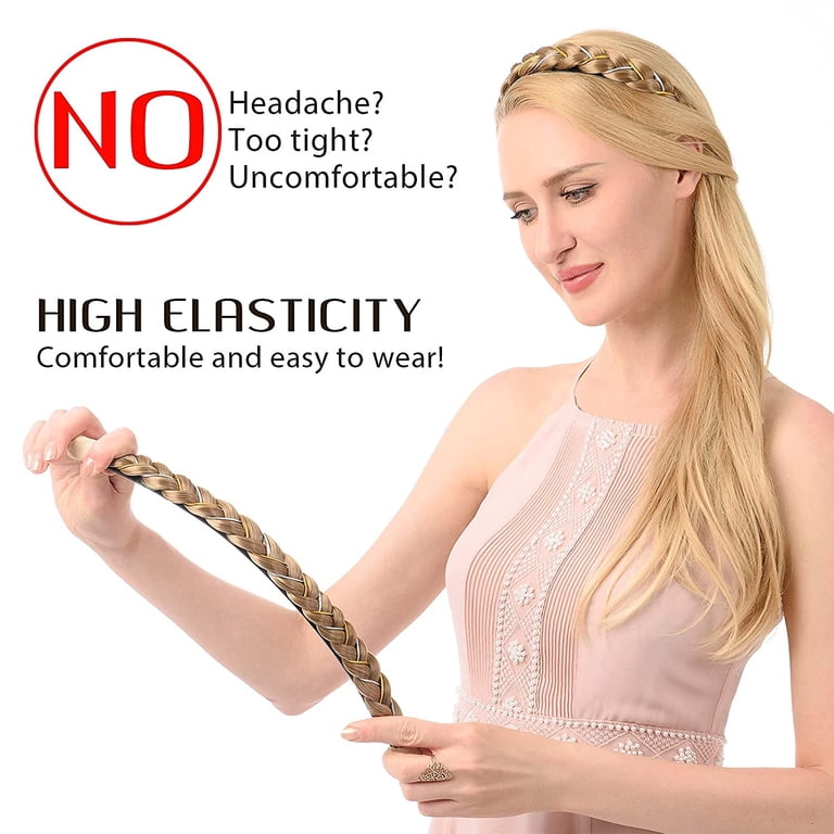 DIGUAN Headband Synthetic Hair Plaited Headband Braid  display picture 2