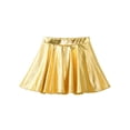 thumbnail image 5 of iiniim Kids Girls Long Sleeve Off Shoulder Jazz Hip Hop Ballet Dance Crop Top with Skirt Set Competition Dancewear Gold 12, 5 of 7