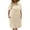 Beige, variant on ZZwxWA Womens Lapel Button Down Dresses Henley Neck Dress with Pocket Summer Short Sleeve Dresses Casual Trendy Plain Dress Solid Color