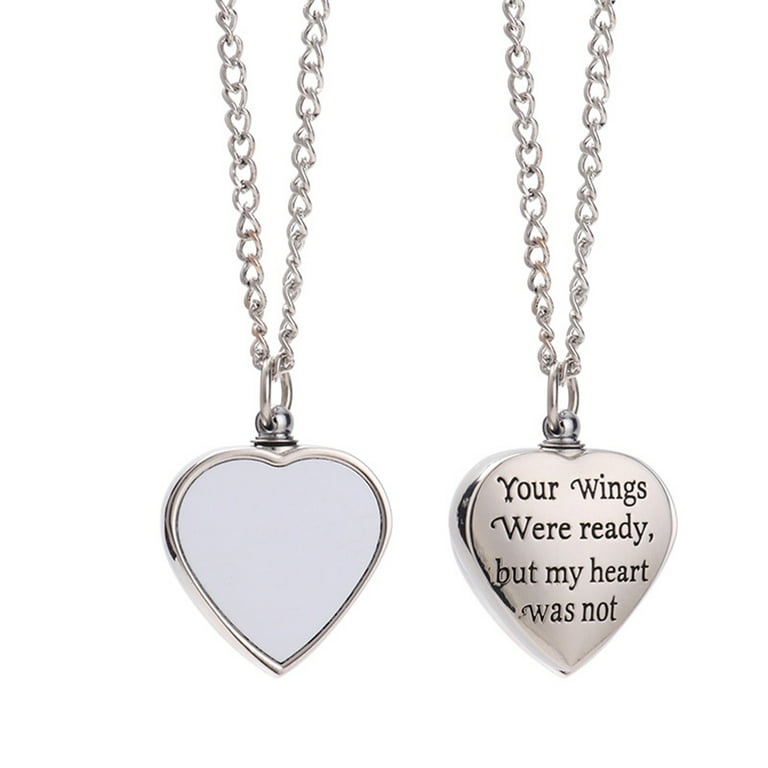 HGYCPP Personalized Custom Heart Pendant Photo Cremation Jewelry