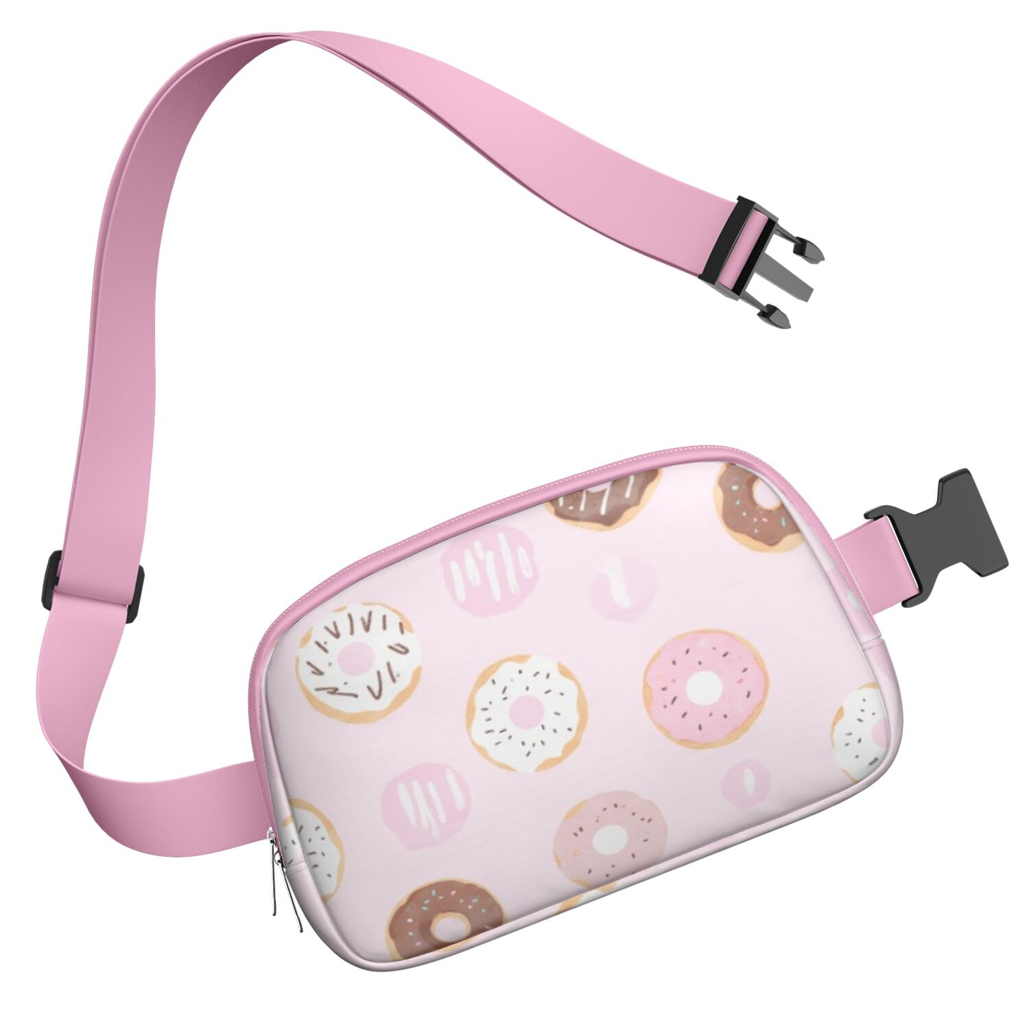 Crossbody Fanny Pack for Men&Women Hands Free Running Belt for Jogging with Adjustable Strap for Outdoors Workout Traveling Doughnut Sporty Waist Pack
