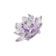 thumbnail image 2 of Yuarrent Cristal Flor de loto Minerales Feng Shui Esfera Cristales Flores Figuras decorativas para fiesta de recuerdos Decoración Púrpura, 2 of 6