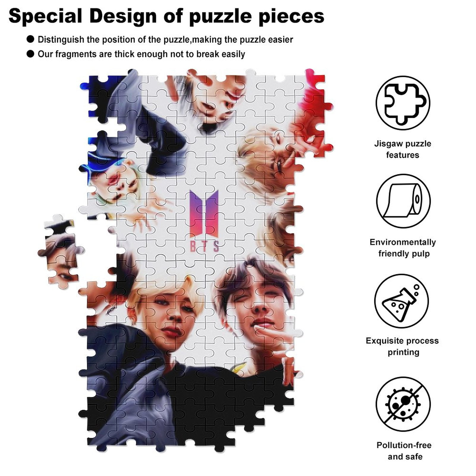 200 PCS Puzzle - Kpop BTS Jigsaw Puzzle - Walmart.com