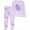 Light Purple, variant on Toddler Boys or Girls Long Sleeve Top and Pants Pajama Set, 2-Piece, Sizes 12M-5T