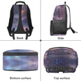 thumbnail image 3 of Yuyamidu Axolotl Galaxy Backpack with Lunch Bag Set 17 Inch Book Bag for Girls Lunch Box Pencil Case Water Bottle Sleeve 4 Piece Middle School Bookbag and Lunchbox for Student, 3 of 7