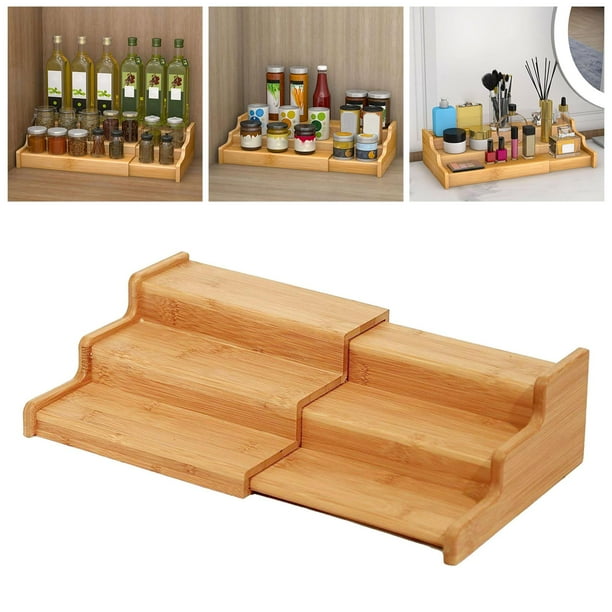 Étagère de Cuisine Empilable Extensible Organisateur d'Armoires de Cuisine  Organisateur d'Armoires de Rangement pour Assaisonnement de Vaisselle 