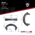 thumbnail image 4 of Safetech Hardware SHDL-150 Polymer Pull Gate Handle | Side Fixing Legs, Easy Alignment & Added Strength | Left & Right Reversible | Aluminum, Vinyl/PVC, & Wood | Any Square Post Gates - Black, 4 of 4