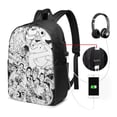 thumbnail image 2 of Ghostbusters Laptop Backpack Daypack School Student Bookbag Satchel Rucksack Shoulders Travel Bag With USB Headphone Charging Port, 2 of 8