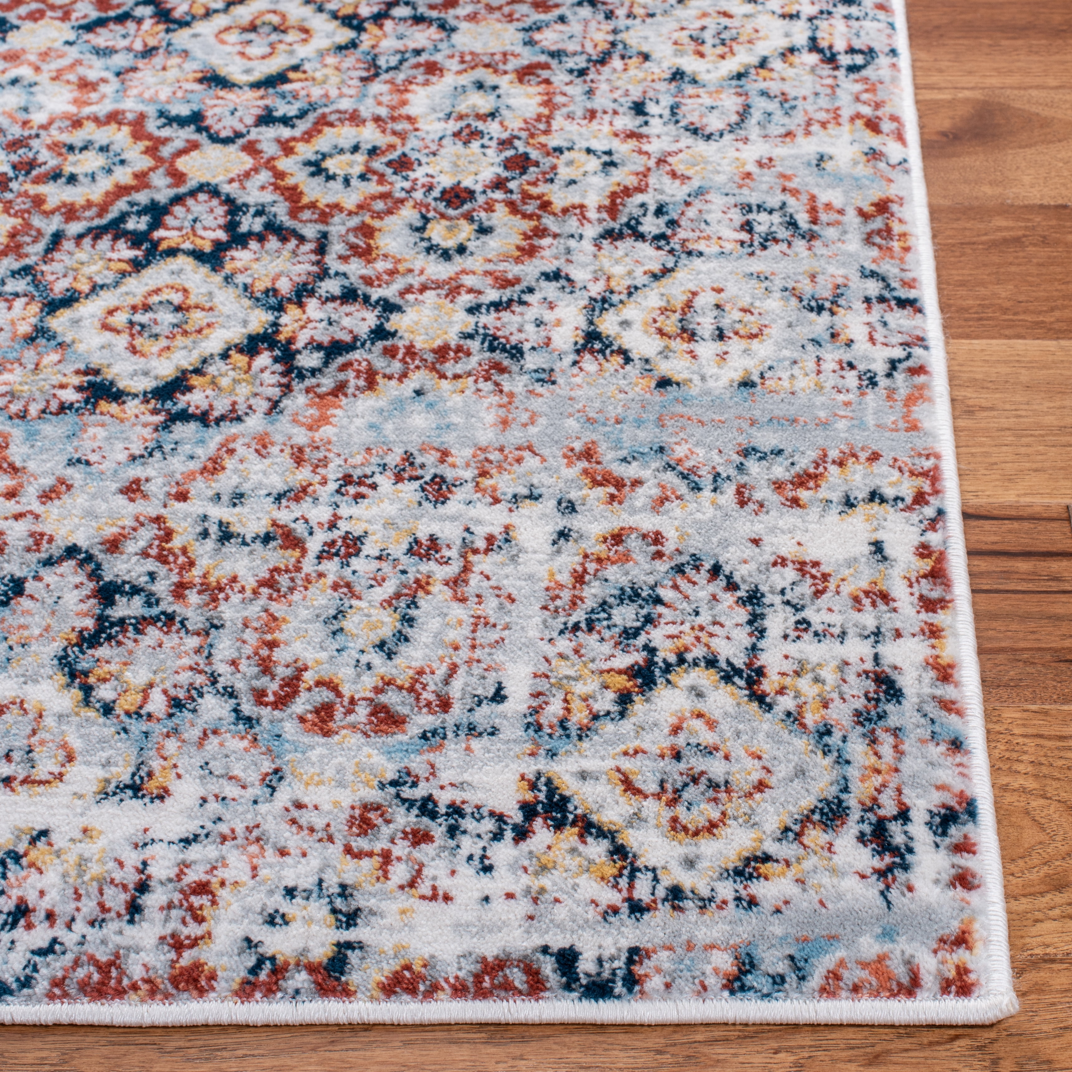 Safavieh Lagoon Cohen Geometric Area Rug, Brown/Navy, 4'5" x 6'5"