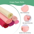 thumbnail image 2 of Papel Crepé, Streamer de Papel Crepé Suave de 8.2ft x 20 Pulgadas / 250 x 50cm, Decorativo [Rosa], 2 of 7