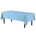 thumbnail image 6 of Exquisite Premium Disposable Rectangular Plastic Tablecloth 54" x 108" - Classic Blue Solid Print, 6 of 7
