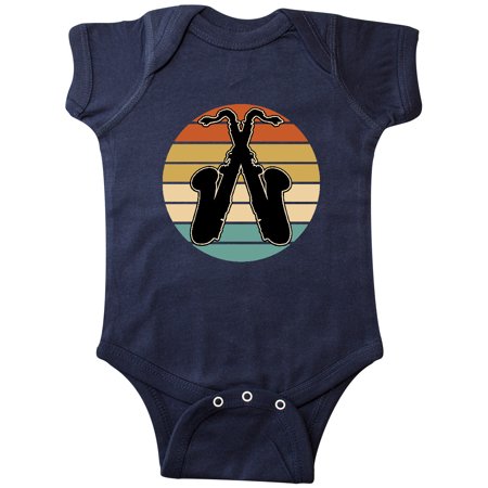 

Inktastic Saxophone Music Vintage Band Gift Baby Boy or Baby Girl Bodysuit