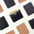 thumbnail image 1 of Estuche para tarjetas ultrafino de cuero con múltiples tarjetas Estuche para tarjetas de PU con desmagnetización antirrobo RFID Estuche para tarjetas de cuero con protección NFC, 1 of 5