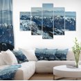thumbnail image 1 of White Ski Slope Panoramic View - Landscape Artwork Canvas, 1 of 3