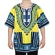 thumbnail image 3 of Unisex African Prints Dashiki Étnico Caftán Amarillo Azul, 3 of 9