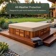 thumbnail image 3 of Covermates Square Outdoor Hot Tub Cover - 92"x92", Water-Resistant, Rip-Resistant Polyester, 3 of 5