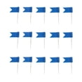 thumbnail image 2 of Yetaha 100PCS Travel Map Pins, Flag Push Tacks Assorted Plastic Drawing Pins for Cork Board World Map Picture Hanging Home School Office (Blue), 2 of 4