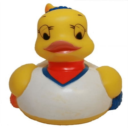 Rubber Duck Cheerleader, Waddlers Brand Bathtub Toy Rubber Ducks That Float Upright, Rubber Ducky Birthday School Girls Gift, All Departments Gift Team Sports Cheerleaders