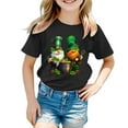 thumbnail image 1 of TZEWGL Tops For Kid Short Sleeve Round Neck Cartoon Prints Trendy Fans Present Blouse For Toddlers size 3-4T, 1 of 4