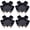 Black 4 Pcs, variant on 5 Gallon Bucket Dolly with 5 Swivel Casters - Removable Rolling Design for Smoother Maneuvering - Professional Car Wash & Detailing Accessory