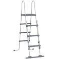 thumbnail image 1 of Outsunny 70" Above Ground Pool Ladder, A-Frame Swimming Pool Stairs, Grey, 1 of 10