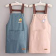 thumbnail image 2 of Delantal estampado para el hogar, impermeable y a prueba de aceite, delantal de trabajo de cocina, almacenamiento conveniente, delantales para hombres y mujeres adultos, 2 of 6
