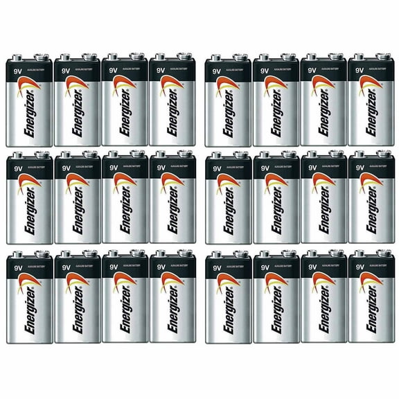 Energizer Max Alkaline 9 Volt, 24 Pack