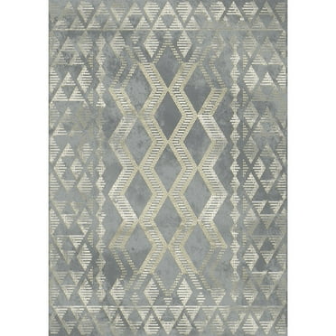 Mayberry Rug Everest Marquis Gray Lodge Area Rug 2'3"x3'3" 2' x 3'
