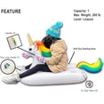 thumbnail image 3 of Sled Unicorn Snow Tube Inflatable 49 inches Long One Person snow and water Rider for Kids by Jet Creations FUN-UNICORNM, 3 of 7