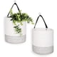 thumbnail image 1 of Paquete de 2 cestas colgantes de yute, 7,87 x 7 pulgadas, cesta de cuerda colgante de helecho tejido pequeño, cesta de flores, plantas, cesta de pared, juego de decoración bohemio Adepaton LRWJ681-4, 1 of 7