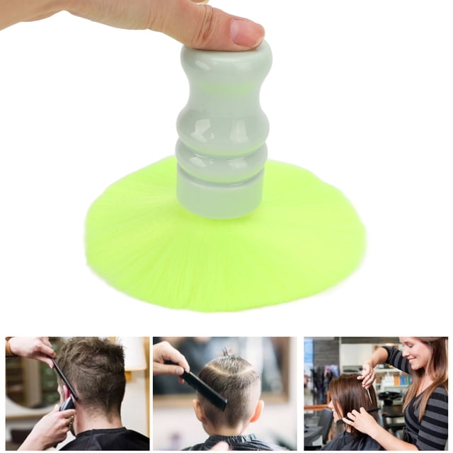 Cepillo para Polvo de Corte de Pelo, Cepillo para Polvo del Cuello Nylon Seguro Ergonímico Flexible para Peluquero Para El Hogar