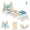 Blue, variant on BlueWood Triangle Climbing Set Lightweight Compact Indoor Playground for Kids 3-Piece,Blue
