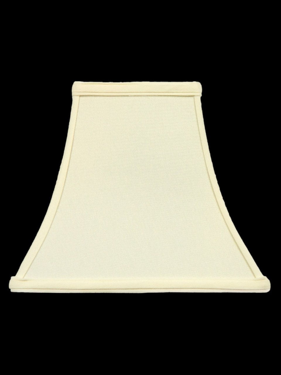 Square Bell 8 Inch Clip on Candle Stick Replacement Lamp Shade Eggshell