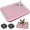 Pink, variant on Dog Potty Tray Toilet 20"x14" - Indoor Pee Pad Holder with 8pcs Training Pads, Puppy Mesh Potty with Secure Latch for Small Medium Puppies - Blue