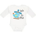 thumbnail image 3 of Inktastic Little Co-Pilot- Cute Helicopter Boys or Girls Long Sleeve Baby Bodysuit, 3 of 5