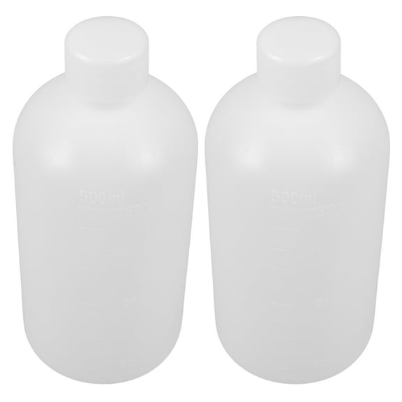 YOSADIER Chemical Container Bottles Hdpe Polyethylene Plastic For Hospital 2Pcs 6.7X3.0X3.0In