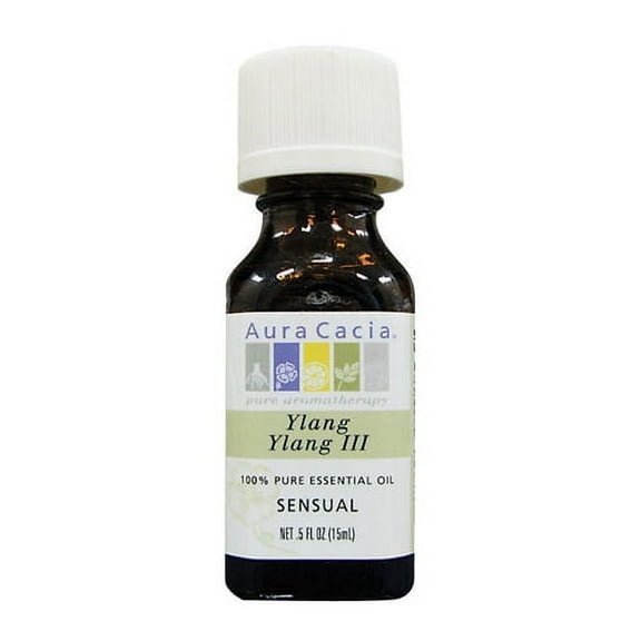 Aura Cacia 100% Pure Essential Oil Sensual Ylang Ylang (Cananga Odorata) - 0.5 Oz