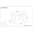thumbnail image 5 of Simpli Home Payton 34 inch Wide Round Contemporary Coffee Table in Natural, 5 of 11