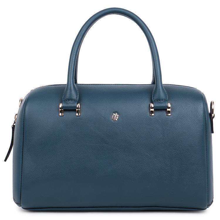 Zoey - 100% Genuine Leather Satchel Bag for women | Handbag for womens | fancy Stachel purse for women with crossbody strap | Deep Blue - By Tortoise