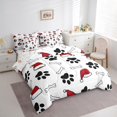 thumbnail image 3 of Castle Fairy Kids Children Animal Dog 7 Pieces Bedding Comforter Set,Santa Claus Full Bedding Set Lightweight,Happy New Year Fitted Sheet Flat Sheet,Microfiber Bedroom Decor, 3 of 8