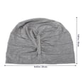 thumbnail image 2 of OULII 1Pcs Bonnet de Nuit pour Femmes en Coton Modal Gris Respirant pour Dormir, 2 of 5