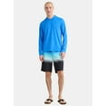 thumbnail image 4 of George Men's and Big Men's Hooded Sun Shirt with Long Sleeves, UPF 50+, Sizes S-3XL, 4 of 5