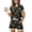 Black, variant on Womens Halloween 2 Piece Sets Skull Bat Crew Neck Horror Tops Matching Pumpkin Ghost Pleated Funny Shorts, S