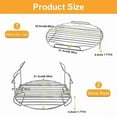 thumbnail image 2 of GWY Air Fryer Rack for Ninja Foodi FD401 / OS401 8QT Pressure Cooker, Stainless Steel Baking Rack Accessories, Dishwasher Safe, 2 of 7