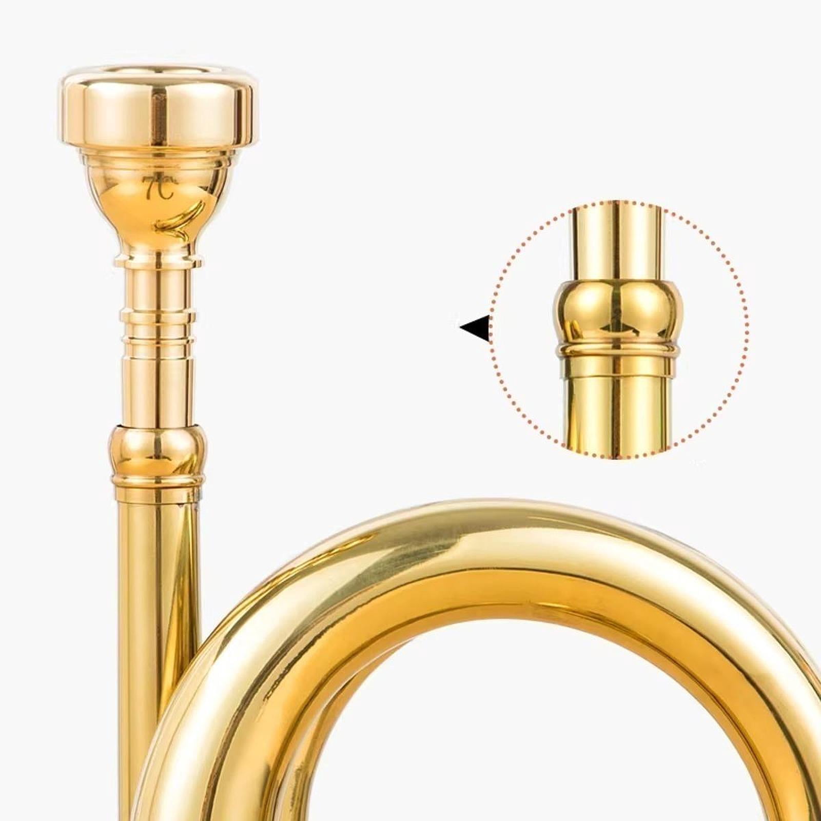 LeeQinersw Trumpet Brass Musical Instrument for Stage Performance Kids Advanced Student Style D