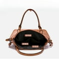 thumbnail image 2 of IELGY retro simple shoulder large-capacity textured handbag, elegant messenger bag, 2 of 2