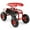 Red, variant on Costway Garden Cart Rolling Work Seat w/ Tool Tray Basket Green