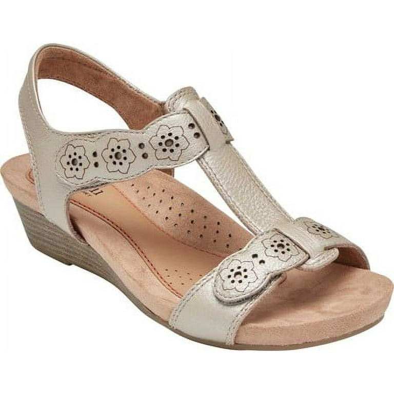 Women s Rockport Cobb Hill Hollywood T Strap Sandal Walmart